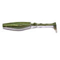 Fishing Lure Soft Minnow Shad T-Tail Bait 5 per packet Olive Green & Silver