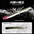 Fishing Lure Soft Minnow Style Chartreuse with Jig Head Yellow