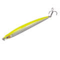 Fishing Lure Hard Pencil Long Cast Slow Sinking Yellow Silver