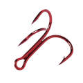 Fishing Hook Treble type 20 Piece Classic Red High Carbon Steel Size 6#