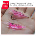 Shrimp Lure 4cm with Hook 10 Piece Set Pink colour