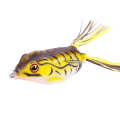Frog Fishing Lure with fitted double hook 9gr 5cm - Yellow / White / Black (set of 2)