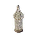 Moroccan Hollow LED Wrought Iron Decorative Lamp 33cm White
