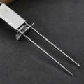 Braai 2 Prong Stainless Steel Fork with Slider set of 2