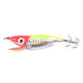 Luminous Horizontal Shrimp Squid Hook Bionic Bait 2 pcs - Silver, Yellow 9gr 10cm