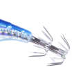 Luminous Horizontal Shrimp Squid Hook Bionic Bait 2 pcs - Silver, Green 9gr 10cm