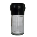 Glass Spice Bottle With Black Grinder