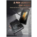 SAMSUNG GALAXY S21 ULTRA FULL BODY RUGGED PROTECTIVE CASE WITH S-PEN SLOT BLACK | SUPCASE