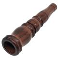 PW035: Chillum Wooden pipe - 12.5cm / brown / wood