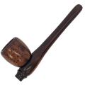 Wooden pipe - 14.5cm / brown / wood