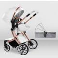 Purorigin Foldable egg stroller pram baby strollers luxury foldable baby pram set 3 in 1 baby ...