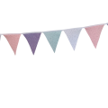 Purple, Pink, Blue and White Small Flower Bunting | Large Flags