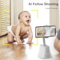 YESIDO SF10 360 Degrees Rotation Smart AI Follow Gimbal Face Tracking Phone Holder Stand for Live...