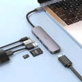 6 IN 1 USB-C MULTIFUNCTION ADPATER USB-C 60W -HB28