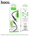 Hoco UPA25 AUX Transparent Exploration 3.5mm Male to Male - Black