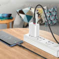 hoco X59 Victory 60W USB-C / Type-C to USB-C / Type-C Charging Data Dable, Length:1m(Black)