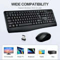 T-WOLF TF-100 2.4G Bluetooth Laptop Office Wireless Keyboard and Mouse Set(Set)