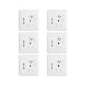 ZS - Redisson 16A Double Wall Socket with 2 USB Slots (4x4) - Set of 6