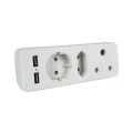 ZS - Redisson Multiplug 3-Way with 2xUSB for Phone Charging