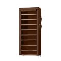 ZS - 9-Tier Fabric Shoe Cabinet Brown