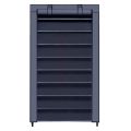 ZS - 9-Tier Fabric Shoe Cabinet Gray
