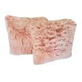 ZS - Soft Fluffy Scatter Cushions - Set of 2 - 40x40cm - Pink