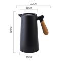 ZS - 1000ml Thermal Coffee Carafe - Black