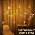 ZS - Curtain Light Moon & Star Connectable - Warm White