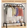 ZS - Multi-purpose Hanging Rack With Wheels - White