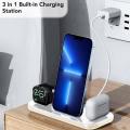ZS - 3 in 1 Wireless Charging Dock Station for Apple Devices - White