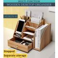 ZS - Multi-Functional Wooden Desktop Organizer Design 8