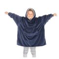 ZS - Kids Huggle Hoodie Oversized Ultra Plush Blanket Hoodie - Navy