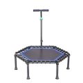 ZS -48 Inch Fitness Trampoline/Rebounder with Adjustable Handle - Blue