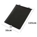 ZS - Anti-UV Retractable Car Sunshade Curtain - Black 50x125cm