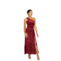 Glamorous Sequin Evening Gown in Red