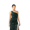 Glamorous Sequin Evening Gown in Green