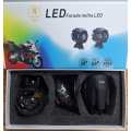 Motorcycle LED Headlights Dual Colour
