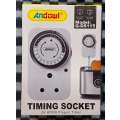 Andowl Q-DS115 AC220v Wall Socket Manual Timer