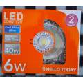 Hello Today Downlight LED - Cool White+Blue 6watts