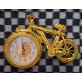 Gold Bicycle Alarm Clock