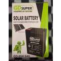 GD-6V 4.5AH Solar Gel Battery - 73x49x110mm