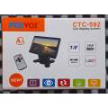 Pervoi 7 Inch 2 Channel TFT/LED AV Monitor  High-Resolution Display for Car Entertainment and ...