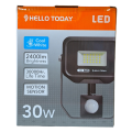 Hello Today Cool White 30 Watt Motion Sensor Flood Light - Indoor/Outdoor
