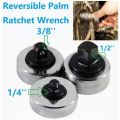 3-Piece Reversible Thumbwheel Ratchet Wrench Set