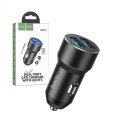 Hoco Dual USB Fast Car Charger with Lights