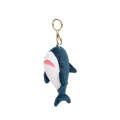 Cute Short Plush Cartoon Shark Doll Key Ring (Gold)