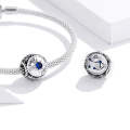 S925 Sterling Silver Twelve Constellation Zircon Beads DIY Bracelet Necklace Accessories, Style:S...
