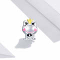 S925 Sterling Silver Gentle Frog Prince Beads DIY Bracelet Necklace Accessories