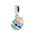 S925 Sterling Silver Lucky Egg Pendant DIY Bracelet Necklace Accessories