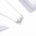 S925 Sterling Silver Hydrangea Women Nacklace Jewelry